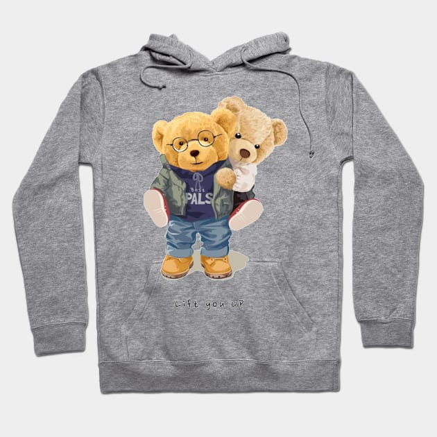 Teddy bear Hoodie by TheDesigNook